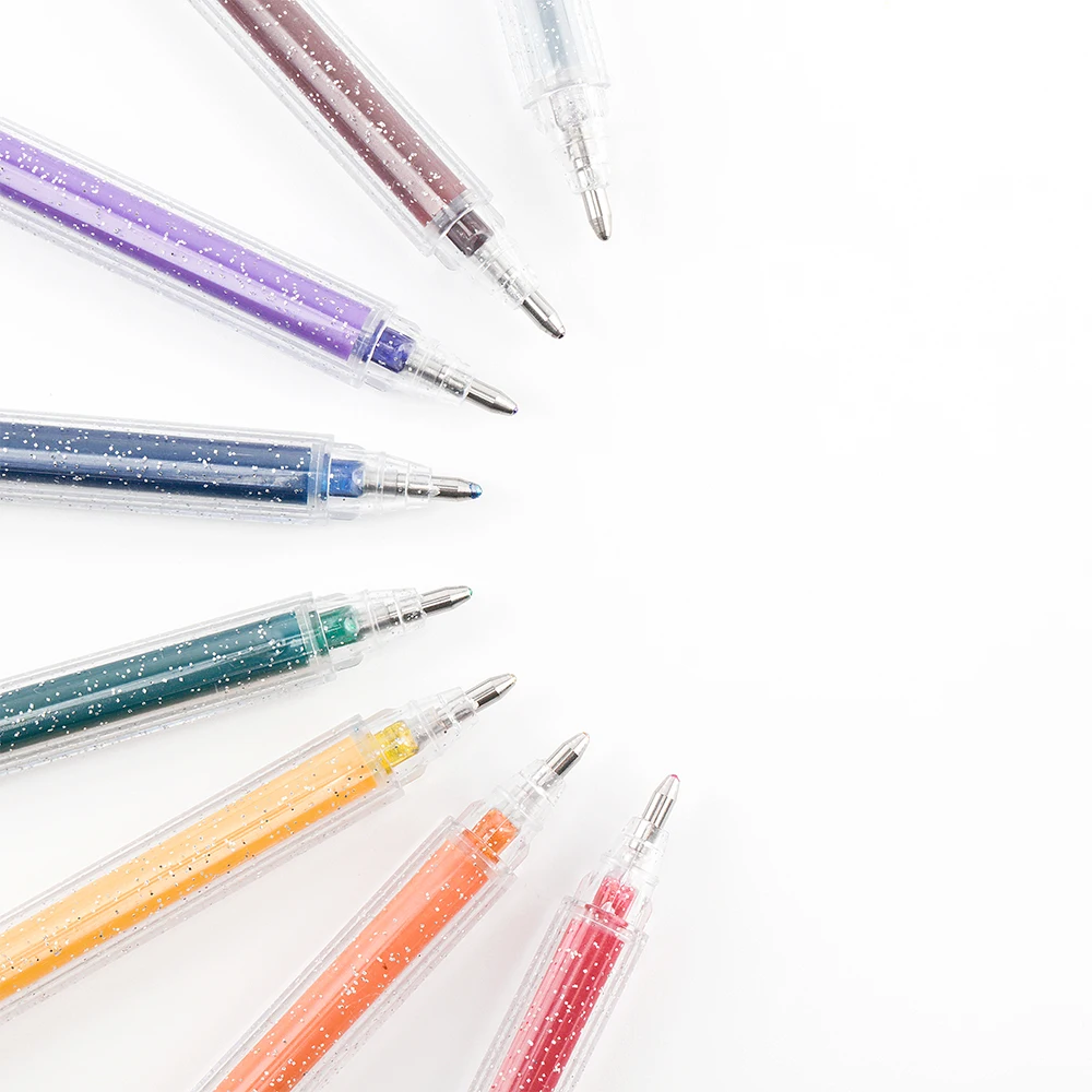 Wholesales Coloring Set Gel Pens Colors Gel Ball Pens, Professional Artist Ink Glitter Gel Pens For Art Drawing Painting