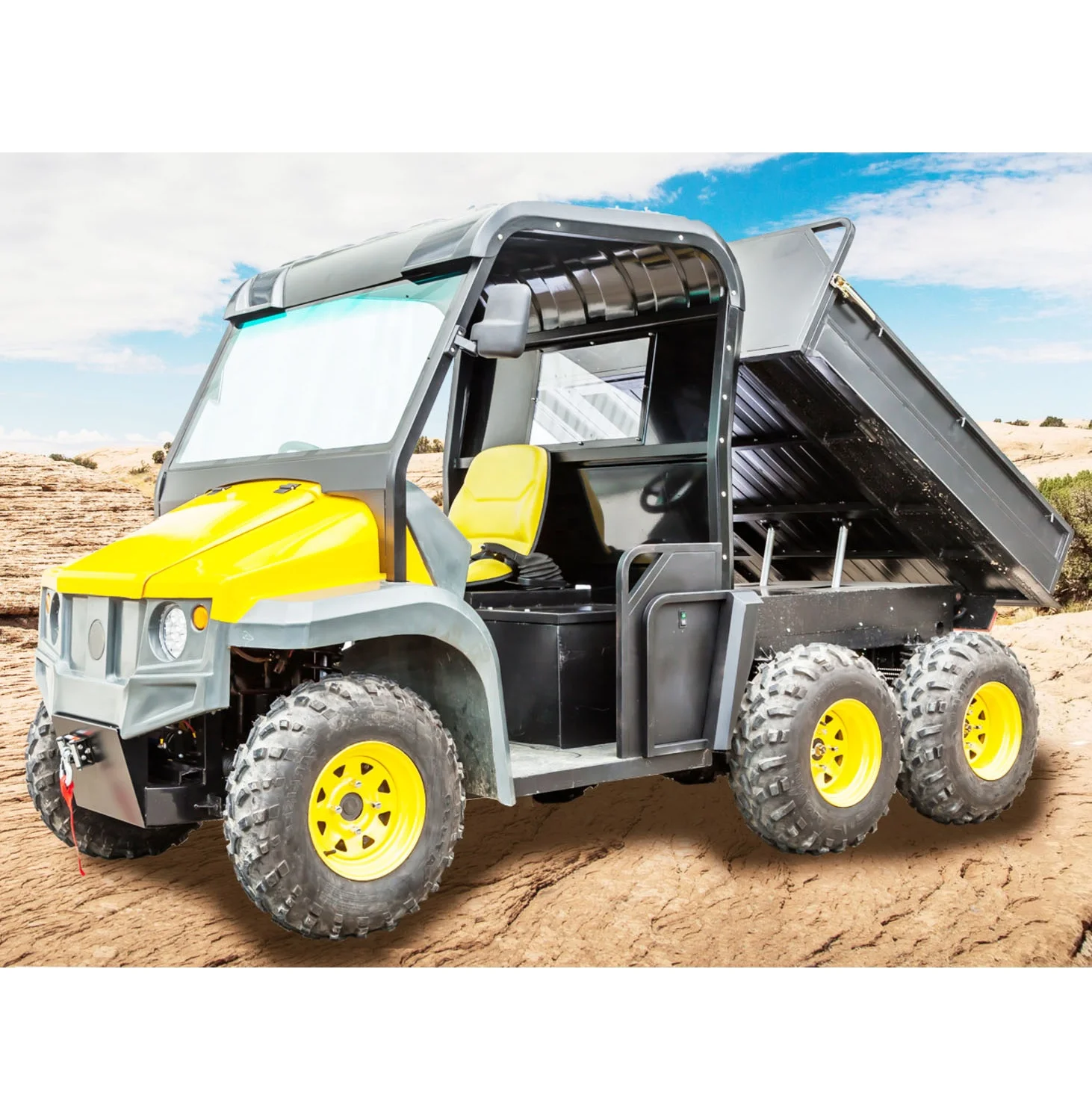 3 квх 2 набора китайского утилитарного транспортного средства по бокам UTV 4WD Электрический фермерский