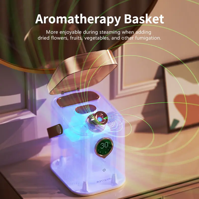 Home Beauty Face steam Blackhead Nose Steamer Portable Facial Mist Spray Hot Cold Sauna Ionic Steamer Vaporiser Machine