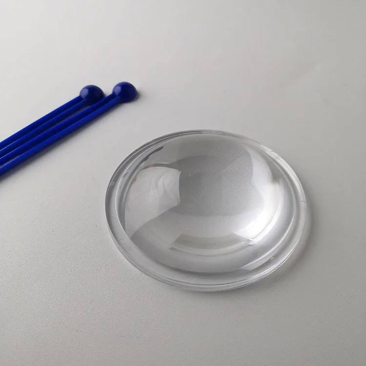 China High Quality Product Diameter 66mm LED Plano-Convex Acrylic Lens Lighting Accessories Eagle Eye Lamp Convex Lens