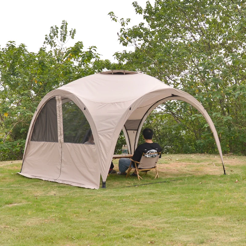 Outdoor sunshade camping rainproof portable awning tent camp large space sunshade canopy beach tent