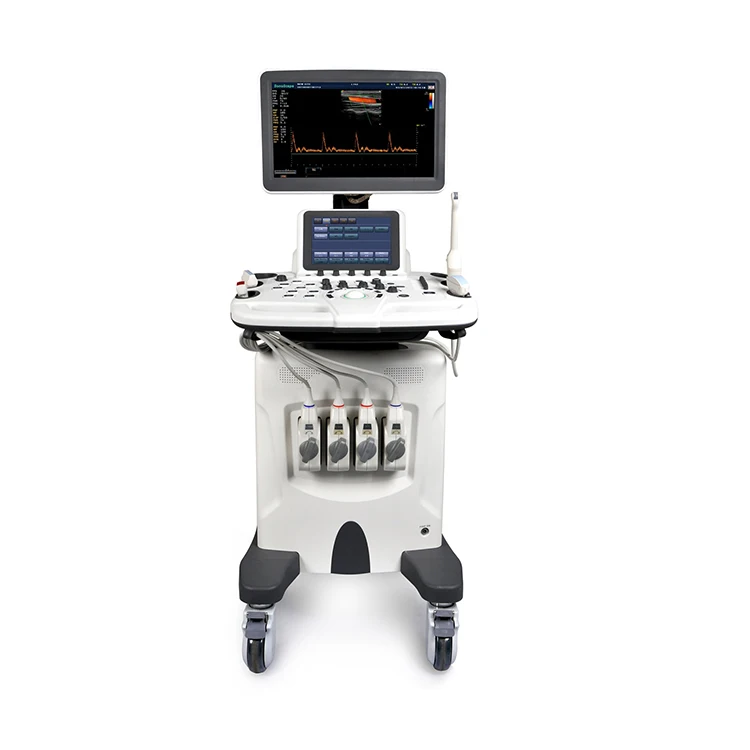 S30 19 inch LCD widescreen Sonoscape color doppler trolley ultrasound scanner with double screen
