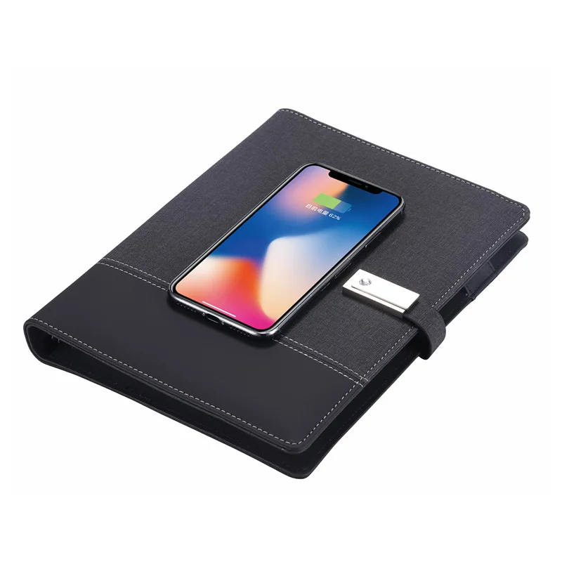 2024 Newest A5 PU Leather Notebook with Power Bank Diary USB16G Business Gift Office Automotive Insurance Agriculture Industries