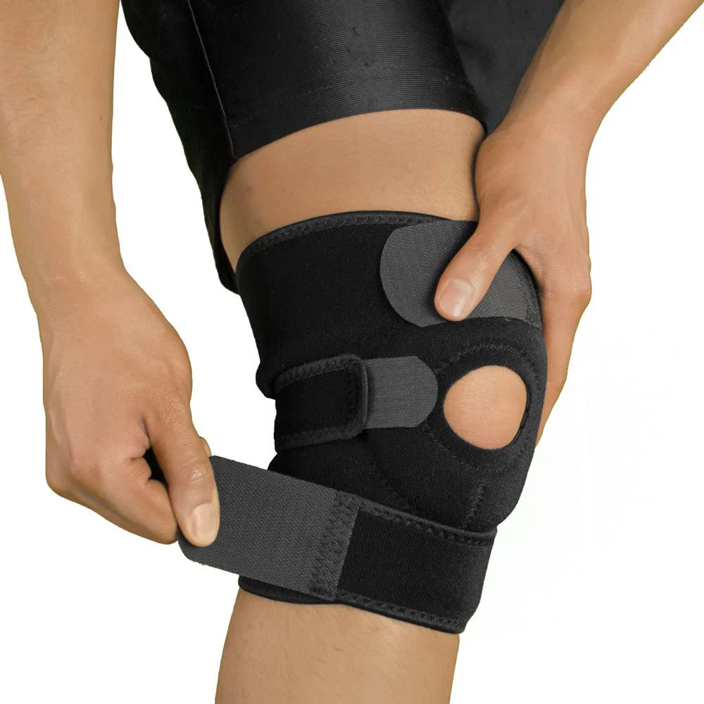 
Adjustable Open Patella Neoprene Sports Knee Support Pads Compression Knee Brace for Men Women Arthritis Pain, Injury Recovery 
