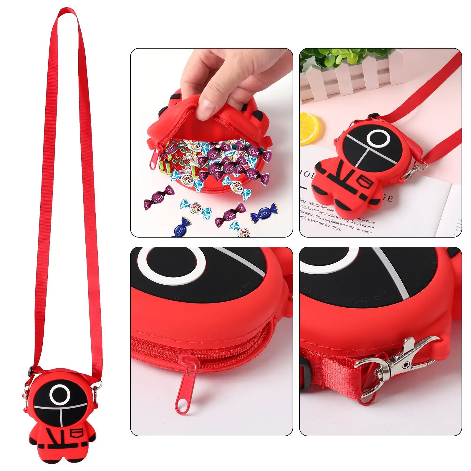 Hot Tv Korean Squid Game MINI Bag 2021 Series Horror Cosplay Halloween Handbag masque squid