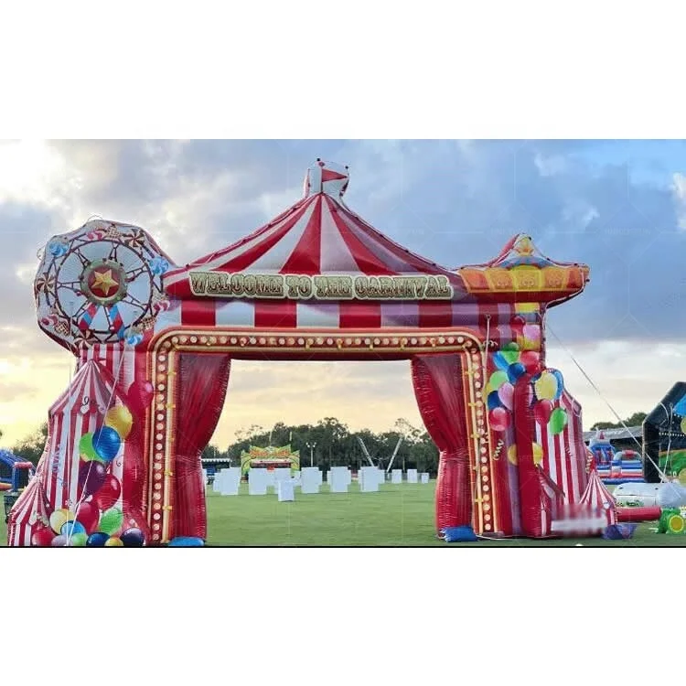 Factory Custom Giant advertising Circus Inflatable Carnival Entrance Arch
