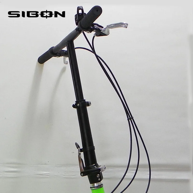 SIBON B0240157 20 inch alloy frame V brake single speed green color lady city kenda tire folding bike