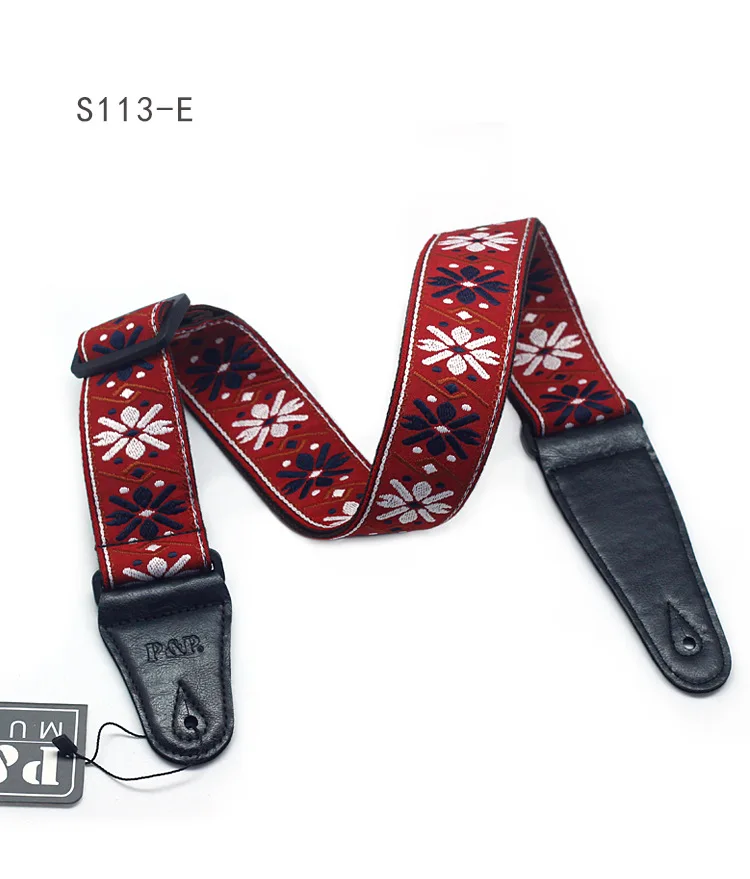Embroidery cotton electric guitar straps bag straps for crossbody