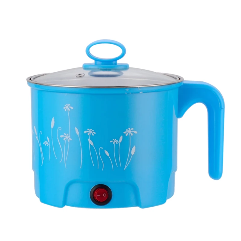 Factory wholesale multi-functional stockpot mini electric cooking pot single dormitory travel plug-in cooking pot glass cover