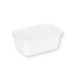 400ml Black Microwave Safe 1 Compartment Disposable Plastic Containers Lunch Box With Lids