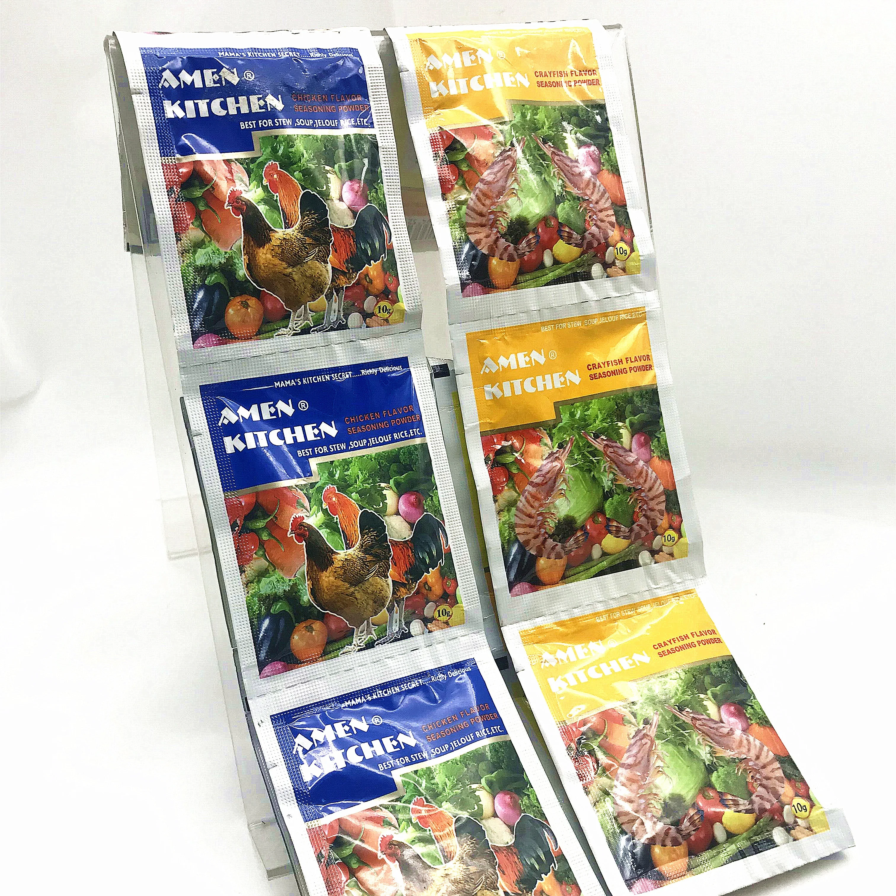 Shrimp Flavor Bouillon Seasoning Soup Powder 4g 10g Sachet Chicken Bouillon Powder For Halal African Muslim Cook