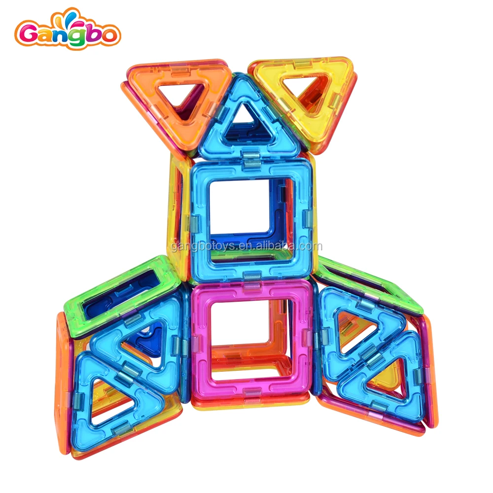 
2019 Hot Selling 78 Pcs Magnetic Tiles Toys for Kids DIY 3D Toys Magnetic building Blocks 