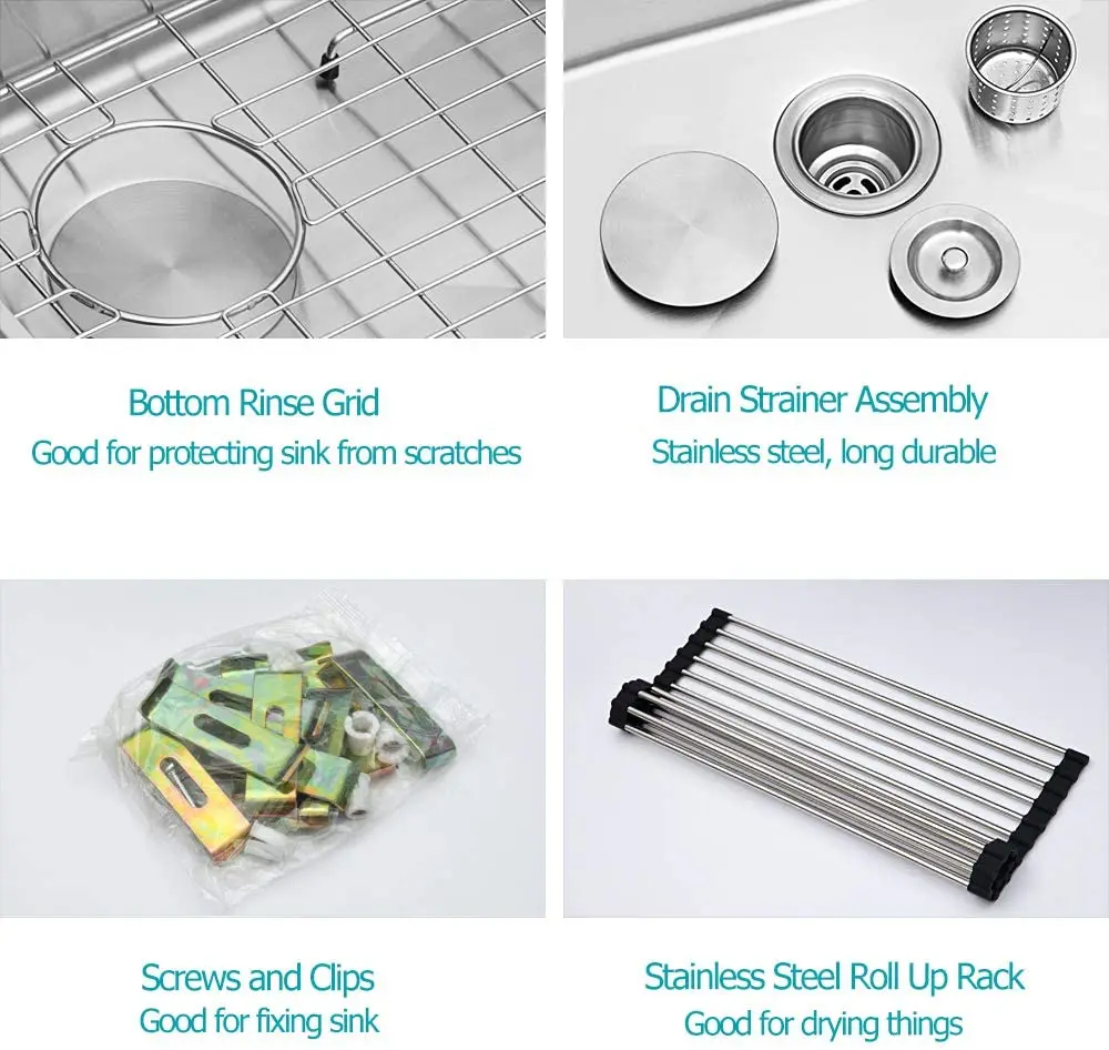 Modern Design Composite Granite Sink Single Bowl Quartz Square Counter Basin Wash Sink Quartz Kitchen Sink