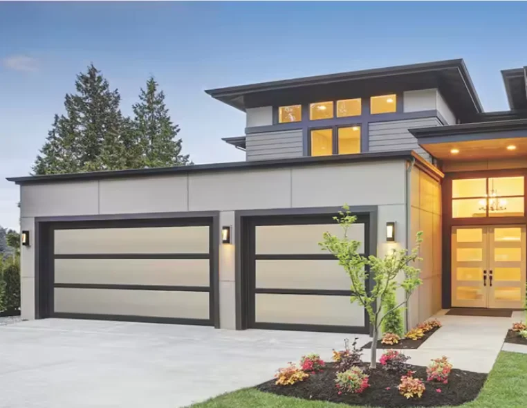 American style villa automatic lift garage door
