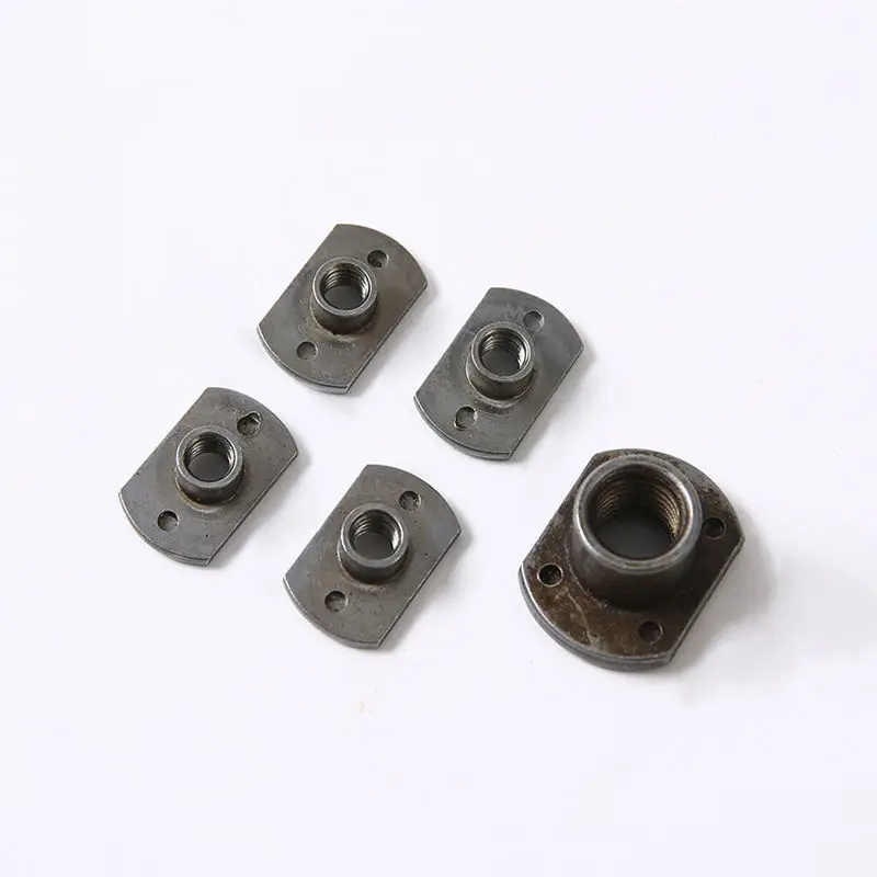 Made in China Zinc Plated Square Bottom T Nut with Two Holes T Nut