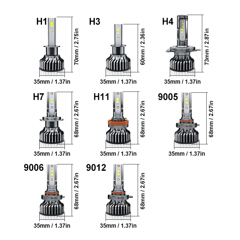 2022 Hot Sale Car LED Headlight C6 H11 H4 H7 Headlight Bulb 50W C6 LED Car Headlight