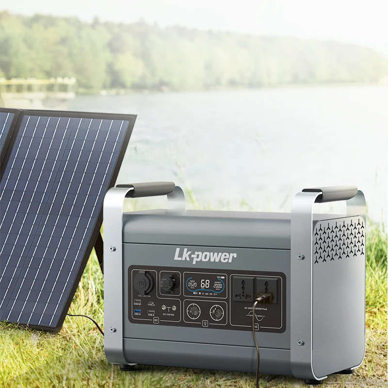 FCC CE RoHS MSDS UN38.3 Certified High Efficiency 1500W solar power generator portable with 12 months guarantee
