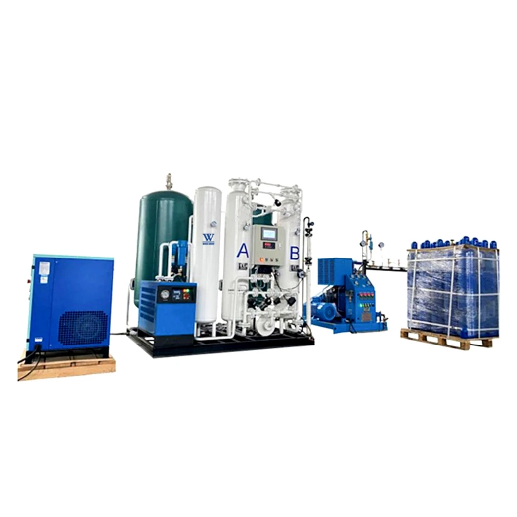 PSA Liquid Nitrogen Generator 98%-99.999% Purity Continuous Liquid Nitrogen Generator Small Scale for Lab Sample Storage