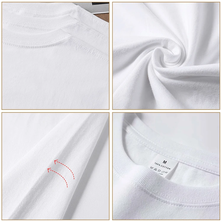 Белая мужская футболка с коротким рукавом и круглым вырезом, 100% хлопок