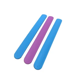 Custom Logo Silicone Slap Band, Colorful Rubber Silicone Ruler Slap Bracelet