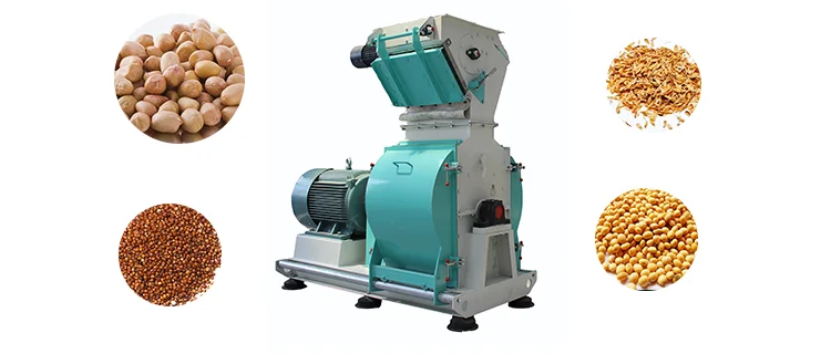 Rongda Cost Effective SFSP series corn hammer mill price with feeder for pellet line