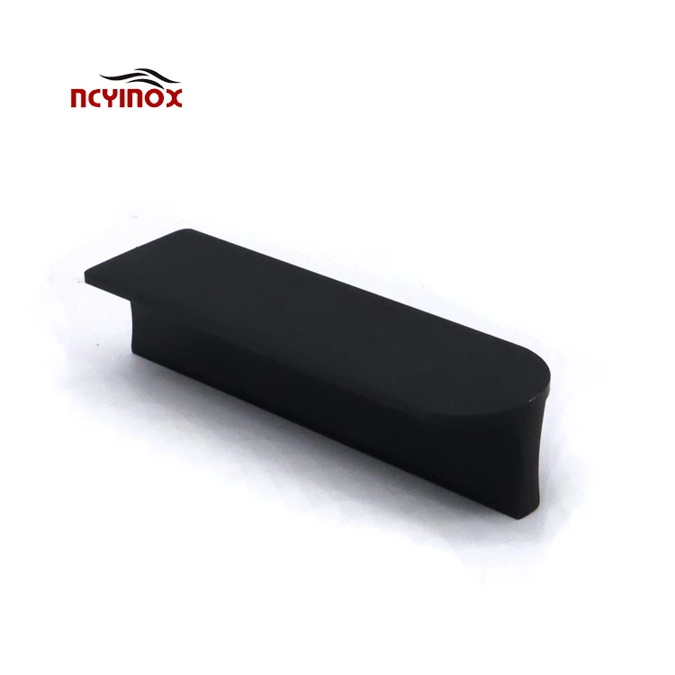 Modern Style Furniture Handles Black Cabinet Handles Bedroom Wardrobe Handles Stainless Steel Cabinet Hardware Kitchen Handles