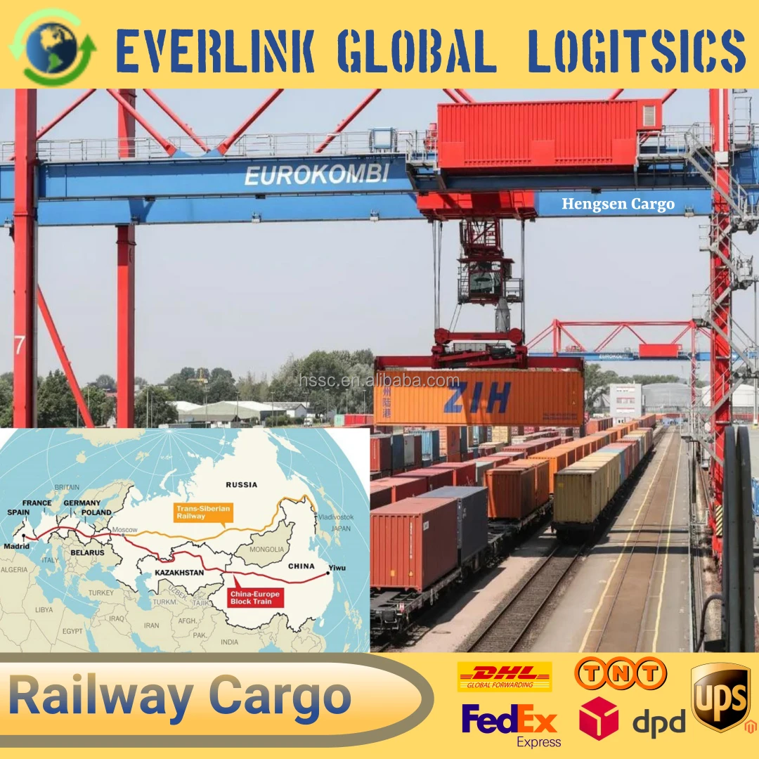 Low Price International Dropshipping Logistics Company Freight Forwarder Railway Shipping Cost China to Russia Europe