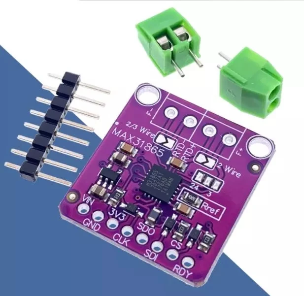 MAX31865 PT100 To PT1000 RTD-To-Digital Converter Board Temperature Thermocouple Sensor Amplifier Module 3.3V/5V