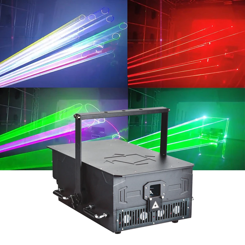 Фабричная цена 40 Вт RGB Анимация лазерное световое шоу проекторы ночной клубной сцены DJ диско с красно-белым зеленым алюминиевым железом