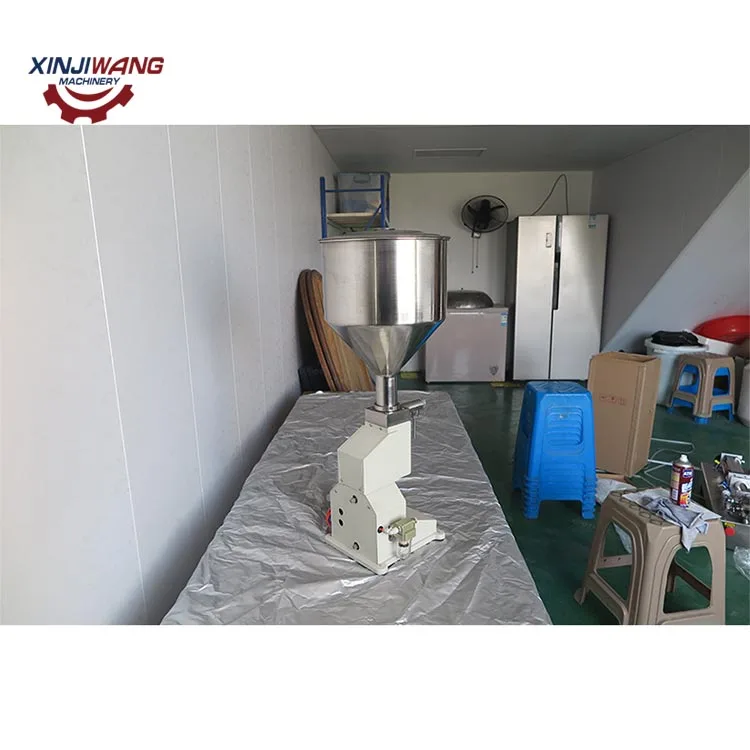 Semi Automatic Honey Chocolate Peanut Butter Olive Oil Lotion Face Cream Jam Bottle Paste Filling Machine