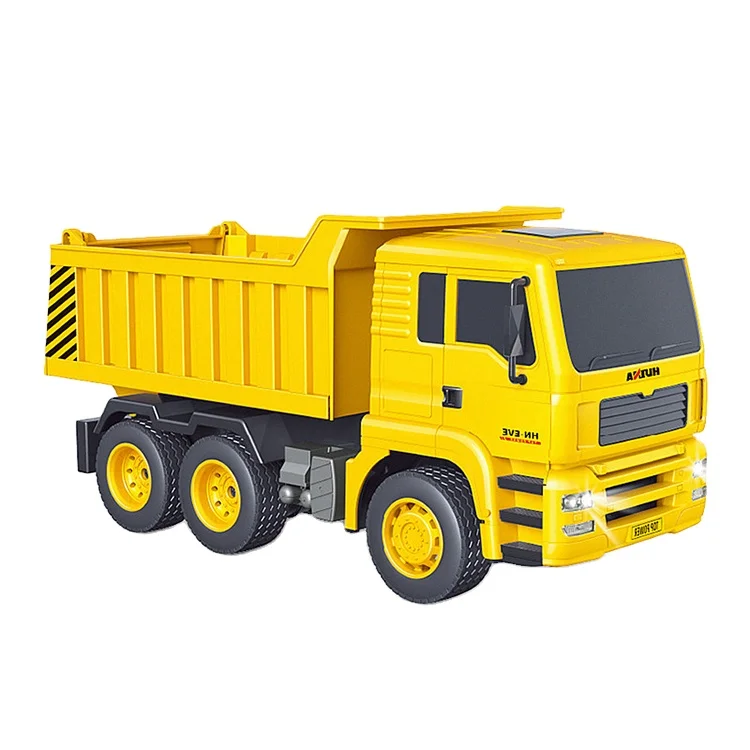 Huina 1/18 RC Dump Truck Toys 2.4G Project Remote Control Vehicle Kids Construction Engineering Series Radio Control Toys