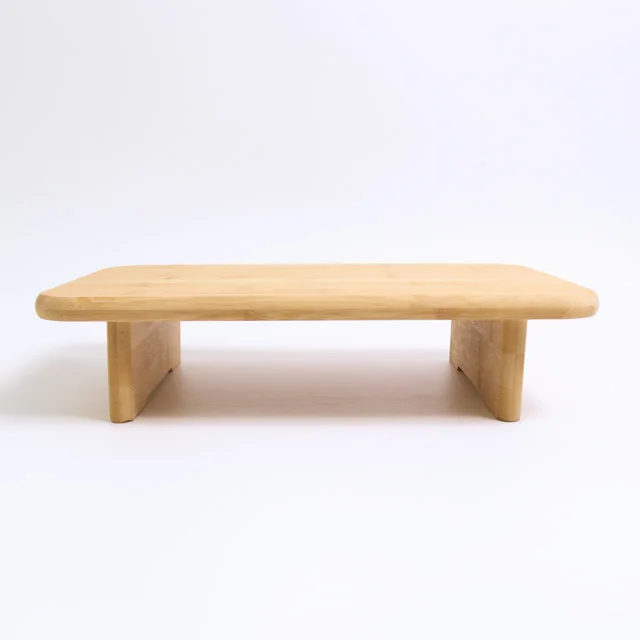 Custom Bamboo Sofa Table Bed Table Wholesale Natural Bamboo Wooden Couch Tray with Holder For Home
