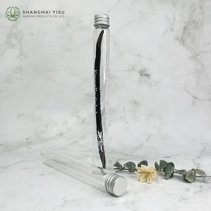 18x180mm 20x200mm Vanilla Vial Bottles Long Glass test Tubes with Screw Cap