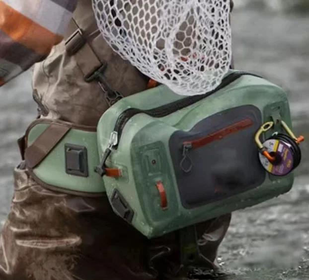 OEM 10L  waterproof fishing tackle box camping tackle waterproof Watertight bag pouch TPU welding lures fly fishing fanny pack