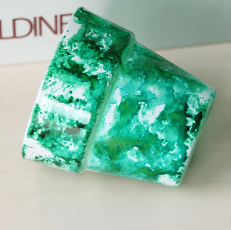 30cl оптовая продажа стеклянных свечей с крышкой и тройным фитилем