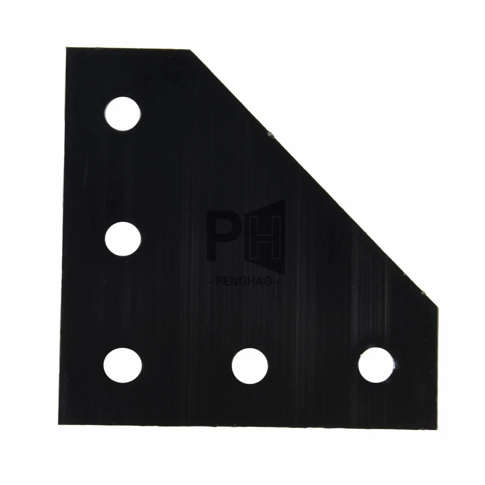5 Holes OEM 90 Degree Joint Board Plate Corner Angle Bracket Black/Silver Connection Joint Board Plate Corner Angle Bracket
