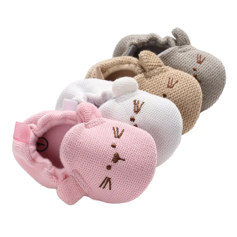 WEN Simple Creative Baby Soft Bottom Non-slip Shoes Warm Velvet Children Breathable Toddler Shoes Cartoon Casual Gadgets