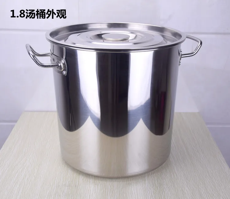 Housing and Commercial Stainless Steel Large Capacity Soup and Stock Pot With Lid and Double Handle