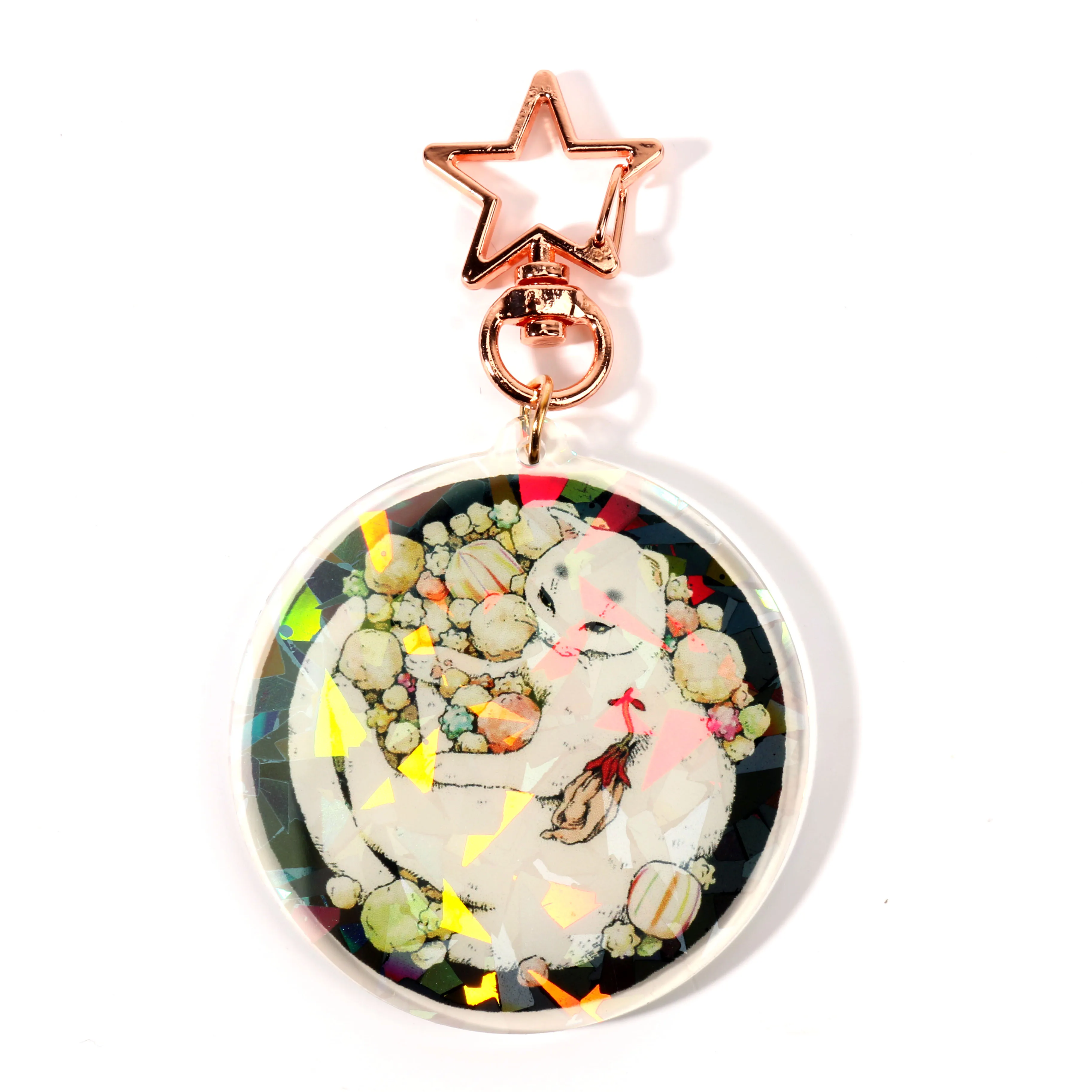 Fast Shipping Competitive Price Korean Key Chain  Lighter Offset Printing Acrylic Keychain