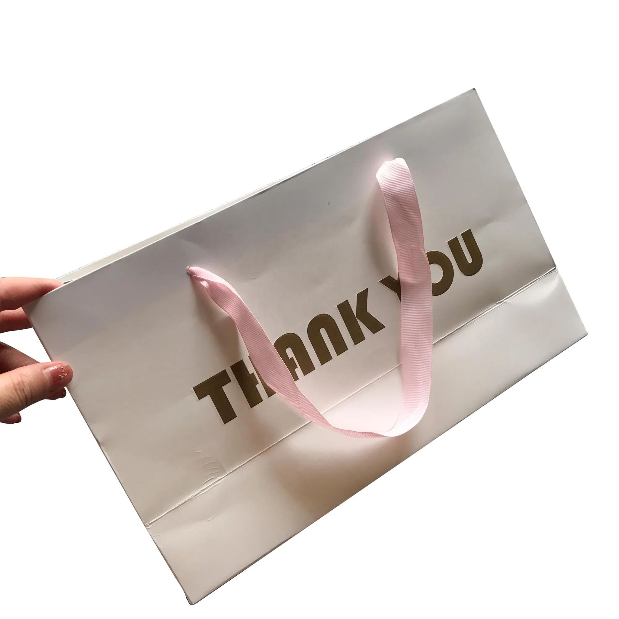 
High-grade garment packing paper bags with brand logo use for shop 