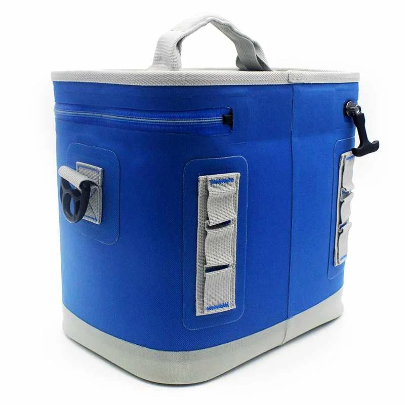 cheap price cooler bag with logo Blue dry cooler lunch bag