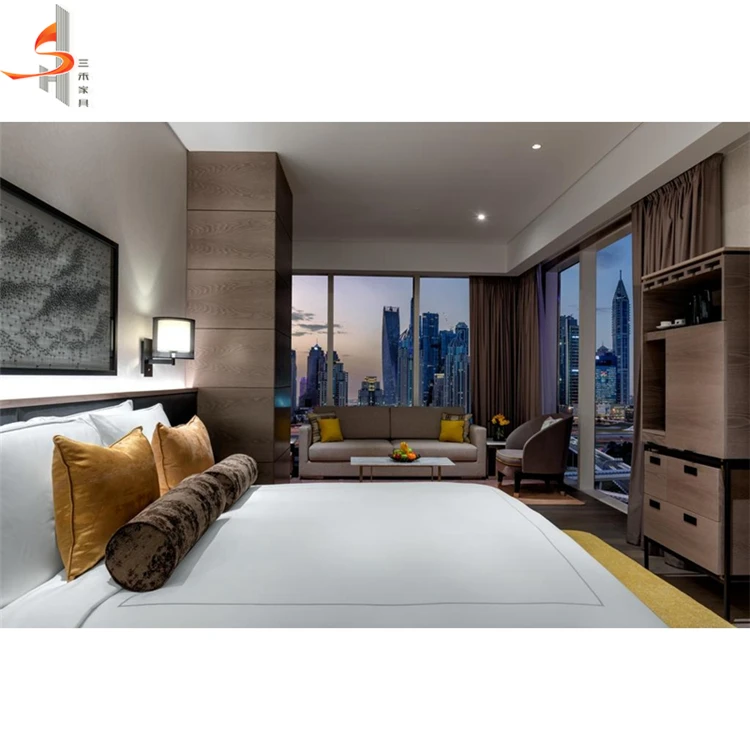 Custom Made Hotel 5 Star Hotel Furniture Modern Bed Room Furnitures For Hotel