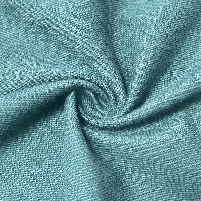 Premium 230gsm 100% Cotton Gradient Jacquard Towelling Acid Washed Effect Antibacterial Cotton French Terry Fabric