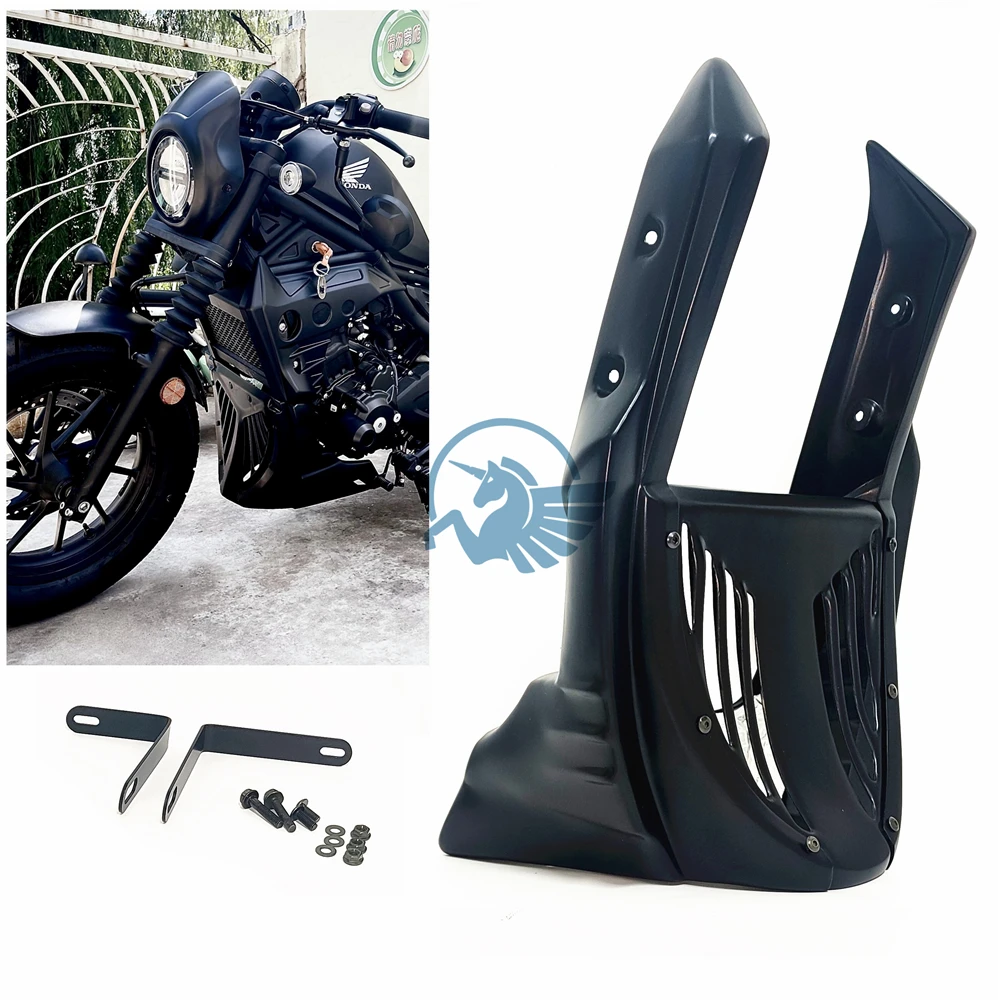 Front Lower Belly Pan Radiator Cover Chin Fairing Spoiler For Honda Rebel CMX 300 500 CMX300 CMX500 2017 Up Custom Parts