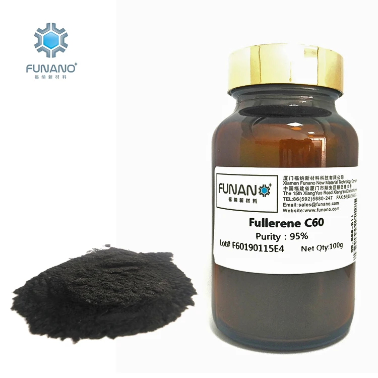 
Manufacturer Funano Wholesale High purity Agrochemical Chemicals Raw Material Carbon Powder Fullerene C60 95% 