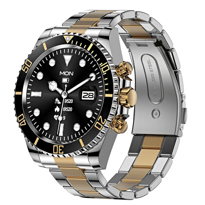 2022 AW12 smartwatch Rotary Encoders Rotate the bezel Music Control Hot Sale Stainless Steel Smart Wrist Watch