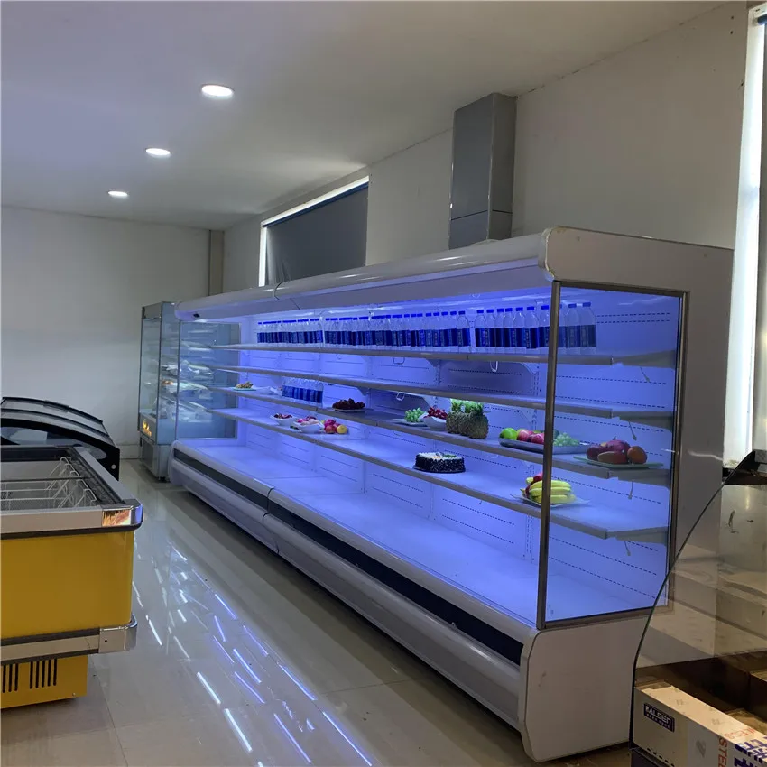 Factory Price Vegetables Cold Storage Open Chiller Vegetable Refrigerator Equipment Fruit Display Cooler