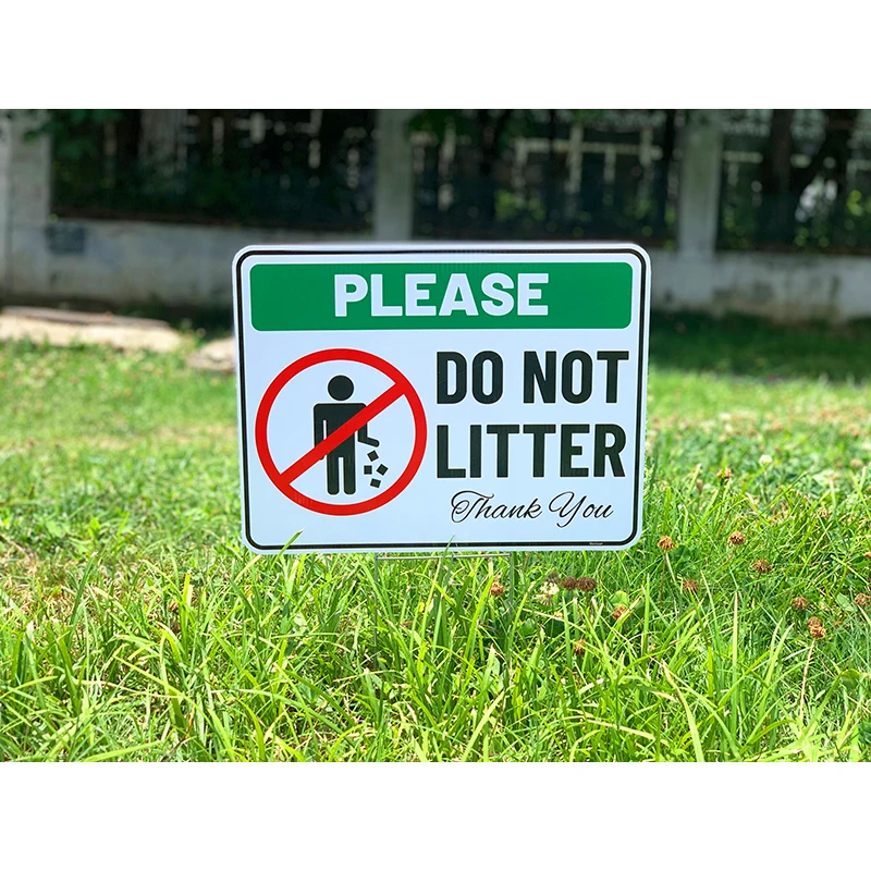 Wholesale Custom Made Shape PP Material Corrugated Plastic Sign Board Printing Coroplast Yard lawn Signs