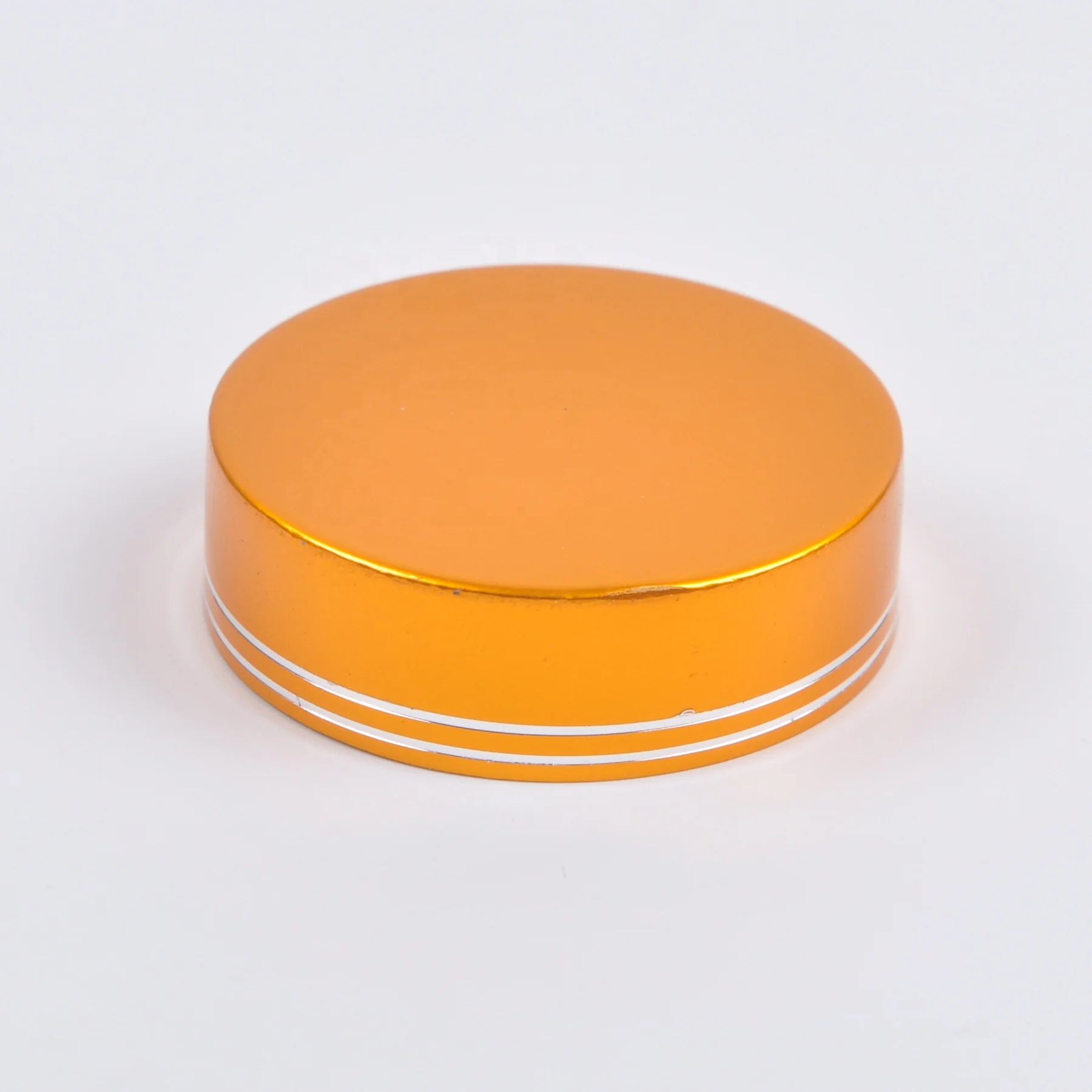 Chinese Wholesale Golden Color Aluminum Plastic Screw Cap For Cream Glass Jar