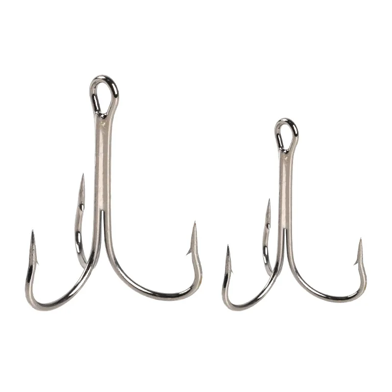 Jetshark 1x 2x Rustproof Round Bent Sea Fishing Treble Hook Manufacturers Barbed Fishing Hooks